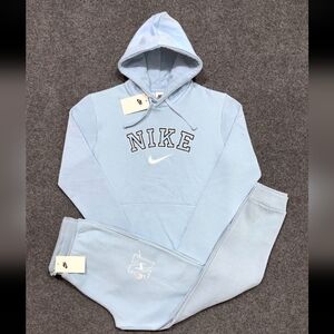 Women's Nike Sky Blue Hoodie and Joggers Set